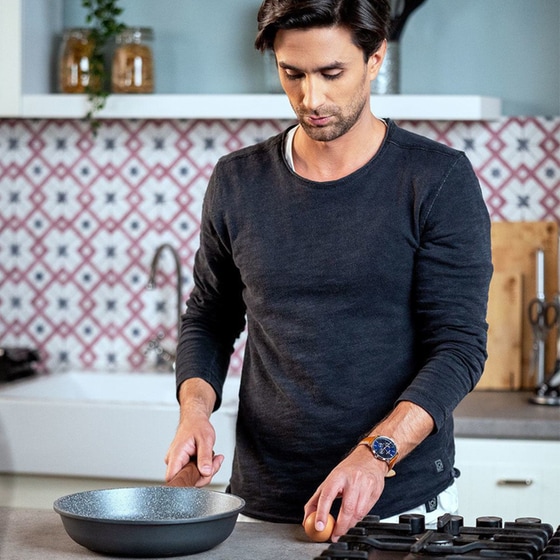 Αντικολλητικό Τηγάνι Wok ESTIA STONE 01-1223 28 cm image 3