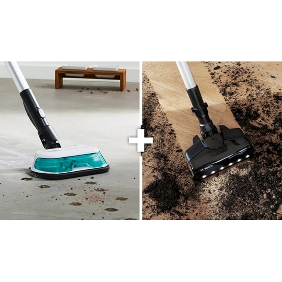BOSCH Unlimited 7 ProHygienic Aqua BCS71HYG1 18 V 0.3 L Λευκή Σκούπα Stick image 5