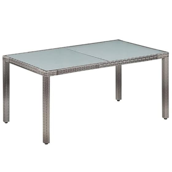 Vidaxl Σετ Τραπεζαρίας Εξ. Χώρου 7 Τεμ. Γκρι Συνθ. Ρατάν Με Μαξιλάρια image 2