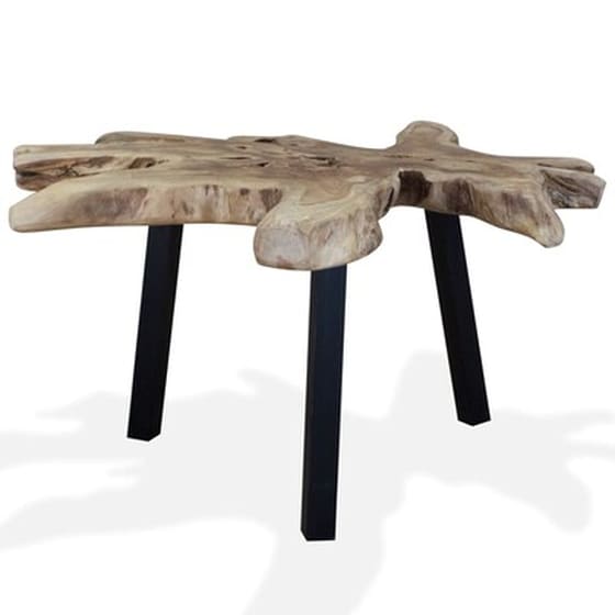 Τραπεζάκι Σαλονιού VidaXL από Ξύλο Teak 80x70x38cm - Καφέ image 5