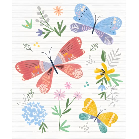 Ευχετήρια Κάρτα Laura Darrington Πεταλούδες 14x11.5cm image 0