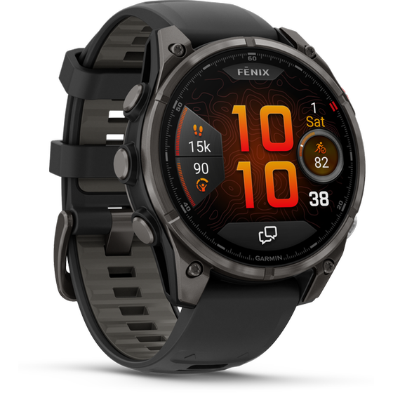 Smartwatch Garmin Fenix 8 Pro 47mm - Titanium Carbon Gray DLC with Black and Pebble Gray image 2