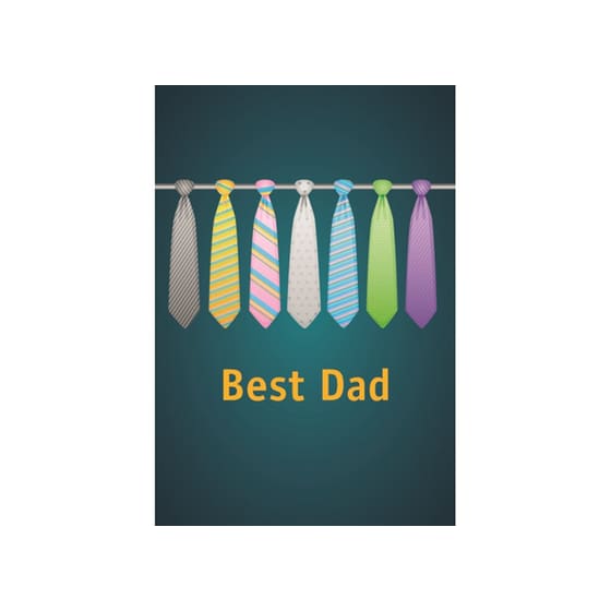 Ευχετήρια Κάρτα 12 Εποχές Best Dad Glitter image 0
