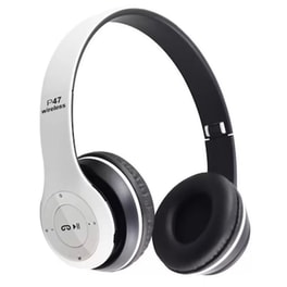 Ακουστικά Κεφαλής P47 Wireless BT - Λευκό