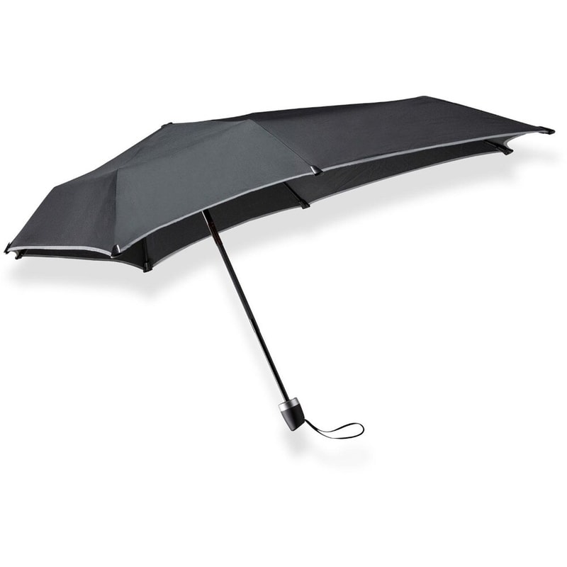 SENZ SENZ Black Reflecting Foldable Umbrella Mini - Pure Black