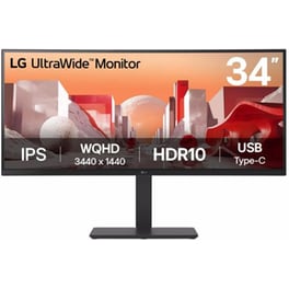 LG 34 34BA75QE Monitor 34'' QHD IPS Curved 60Hz 5ms