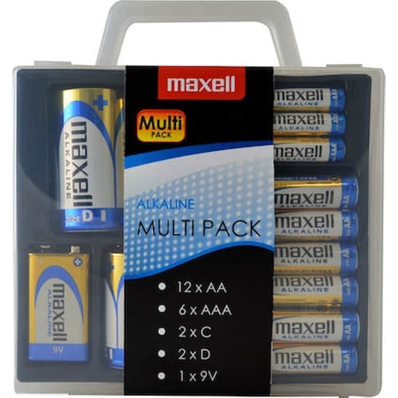 Maxell Multi Pack Alkaline Batteries 23pc