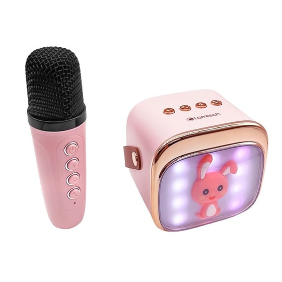 Party Speaker Lamtech BT5,4 Kids με Karaoke Rgb - Ροζ image 6