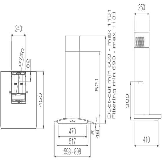 ELICA CIRCUS IX/A/90 90 cm Inox Καμινάδα - Τζάκι Απορροφητήρας image 2