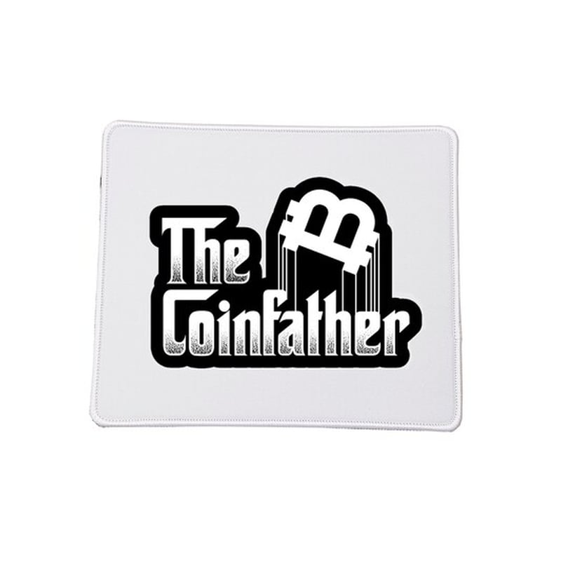 OEM Bitcoins The Coinfather No1 Mouse Pad Small 230 x 200 mm Με σχέδιο