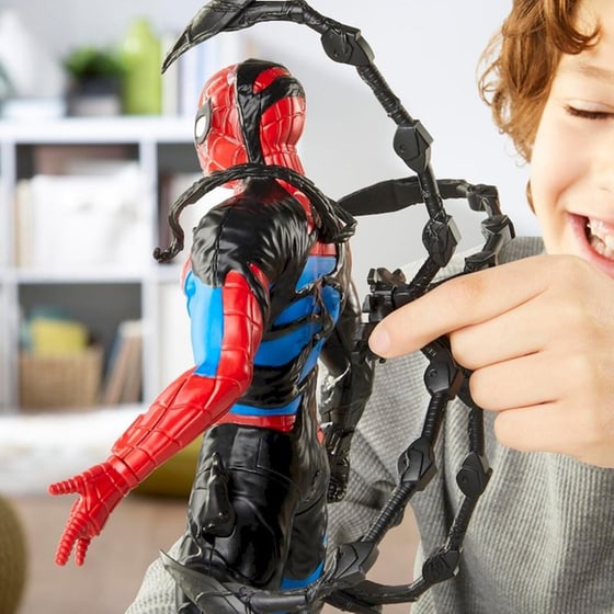 Hasbro Φιγούρα Marvel Spiderman Venomversus Liquid Shifter με Αξεσουάρ (27cm) image 15