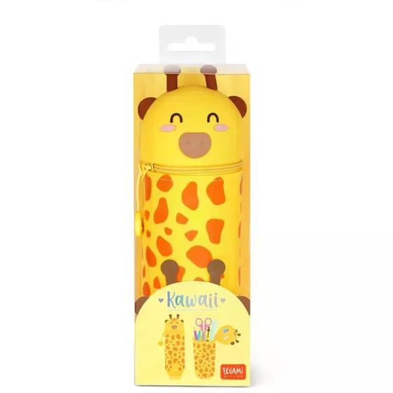 Κασετίνα Βαρελάκι Legami Σιλικόνης 2 in 1 Kawaii Giraffe image 4