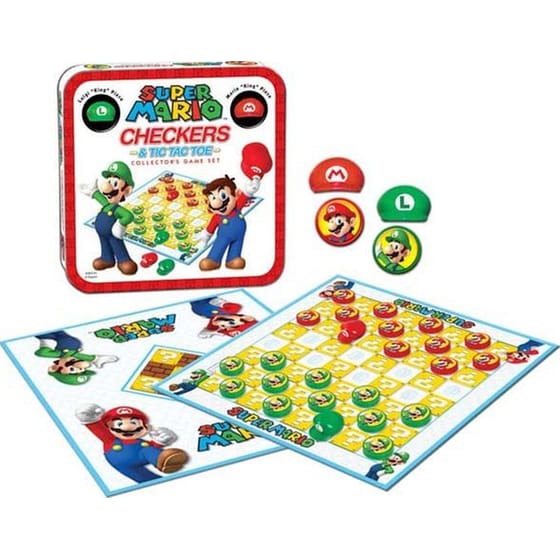 Super Mario Checkers & Tic Tac Toe Επιτραπέζιο (USAopoly) image 1