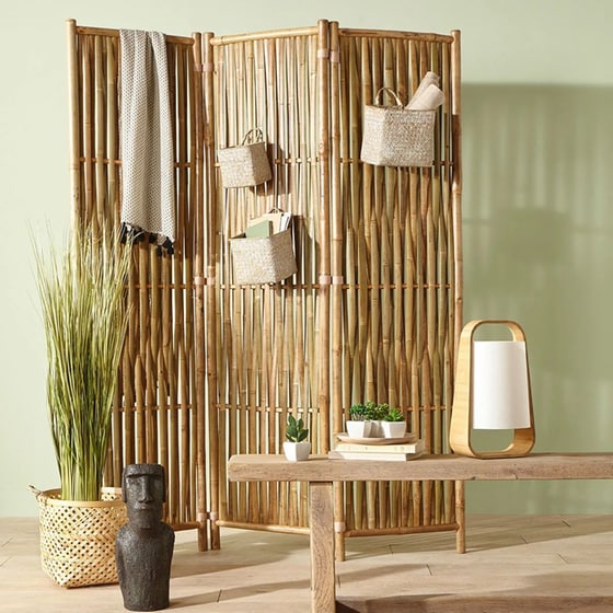 Διακοσμητικό Παραβάν Spitishop A-s 157099 από Bamboo 135x3.6x170cm - Φυσικό image 1