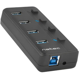 Natec Mantis NHU-1557 USB Hub 4-Port USB 3.0 συμβατό με USB-A