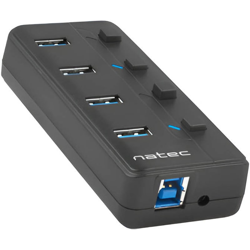 NATEC Natec Mantis NHU-1557 USB Hub 4-Port USB 3.0 συμβατό με USB-A