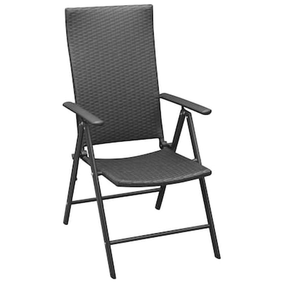 Vidaxl Σετ Τραπεζαρίας Κήπου 9 Τεμαχίων Μαύρο image 5