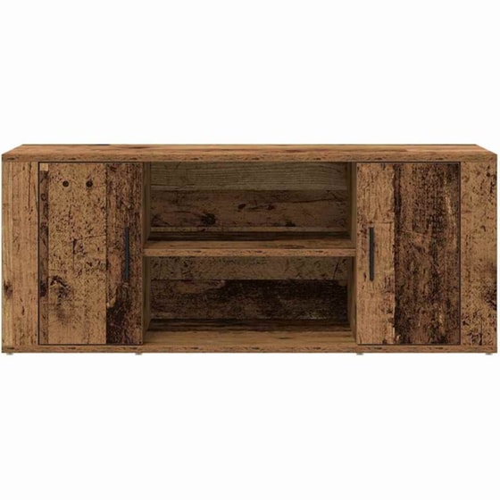 Έπιπλο Τηλεόρασης VidaXL 100 x 35 x 40 cm - Παλαιωμένο Ξύλο image 5
