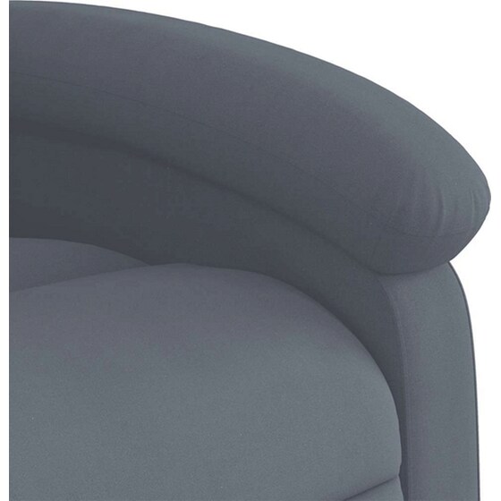 Πολυθρόνα Μασάζ VidaXL Ανακλινόμενη από Βελούδο - Σκούρο Γκρι image 8