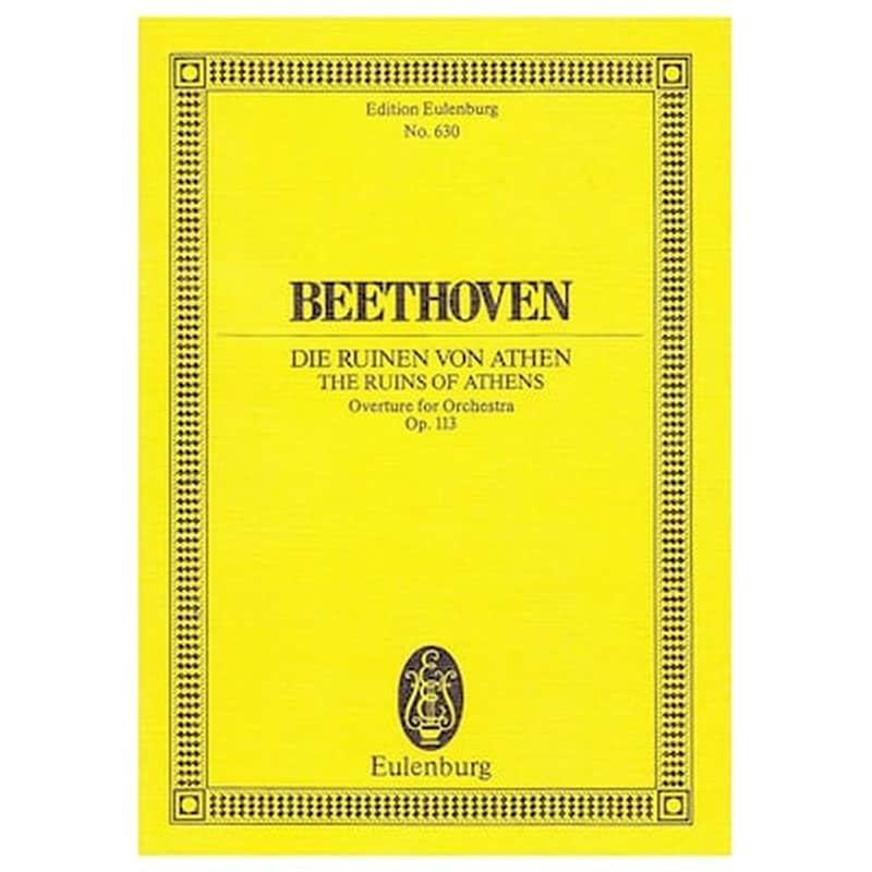 EDITIONS EULENBURG Βιβλίο Για Σύνολα Editions Eulenburg Beethoven - The Ruins Of Athens Op.113 [pocket Score]