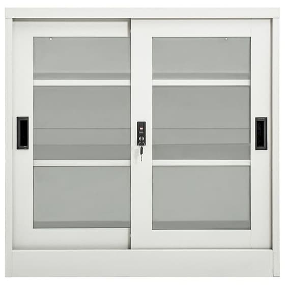 Ντουλάπι Vidaxl Ατσάλινο 90x40x90cm - Ανοιχτό Γκρι image 2