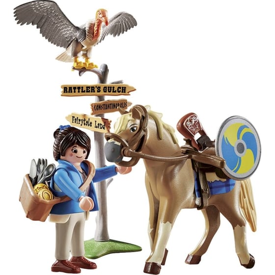 PLAYMOBIL® The Movie Η Μάρλα με το Άλογο της (70072) image 3