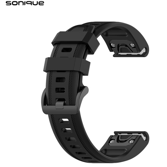 Λουράκι Sonique Stripe Dot Band για Garmin Smartwatches 20mm - Μαύρο image 2