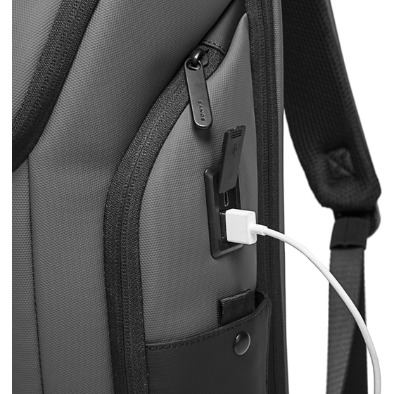 Τσάντα Laptop Bange 7267 15.6" Αδιάβροχη - Γκρι image 7