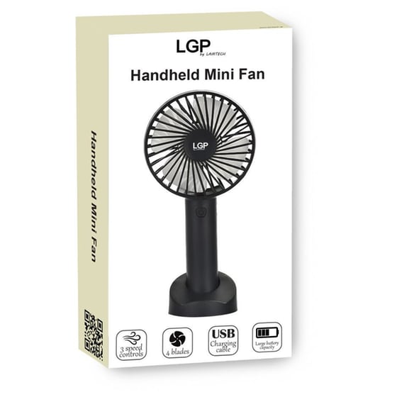 Lamtech LAM980053 Ανεμιστηράκι Χειρός USB - Μαύρο image 1