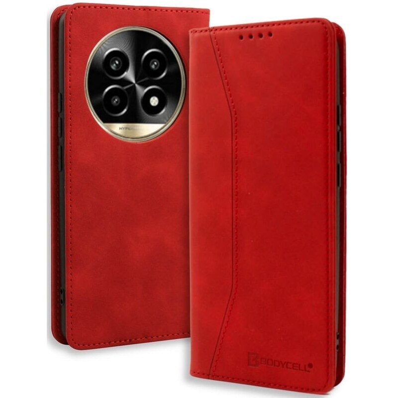BODYCELL Θήκη Realme 13 Pro/13 Pro Plus - Bodycell Book Case Πορτοφόλι - Red