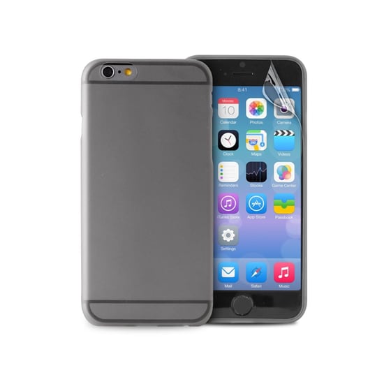 Θήκη iPhone 6/6S & Μεμβράνη οθόνης - Puro UltraSlim 0.3 Cover IPC64703BLK Μαύρο image 0