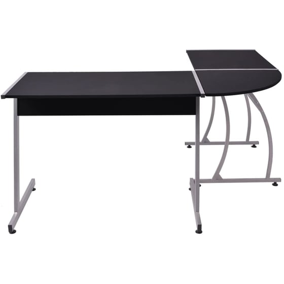 Γραφείο Γωνιακό VidaXL από Μοριοσανίδα 152x117cm - Μαύρο image 2
