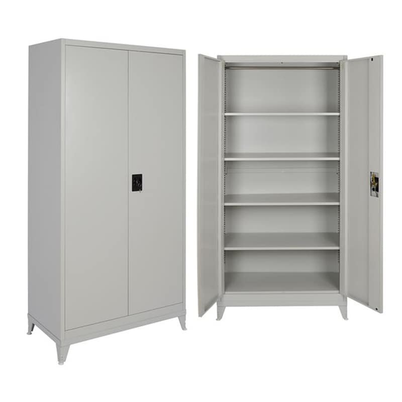 Ντουλάπα Steelen Δίφυλλη Μεταλλική 100x45x191 cm - Γκρι