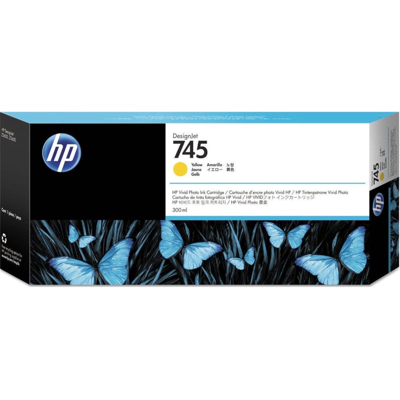 HP 745 Κίτρινο Μελάνι Εκτυπωτή F9K02A