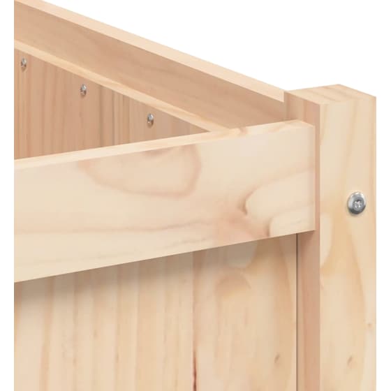 Ζαρντινιέρες VidaXL από Μασίφ Ξύλο Πεύκου 2Τμχ - Μπεζ image 8