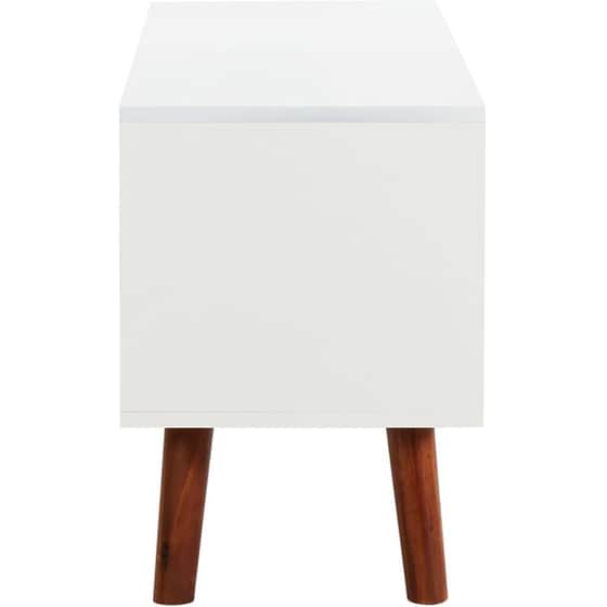 Έπιπλο Τηλεόρασης VidaXL από Ξύλο 110x35x50cm - Καφέ/Λευκό image 3