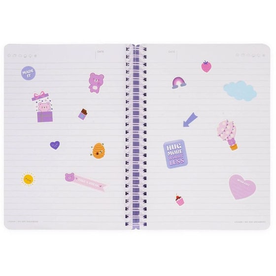 Σημειωματάριο Legami Ριγέ Σπιράλ Large Α5 Teddy Bear image 5