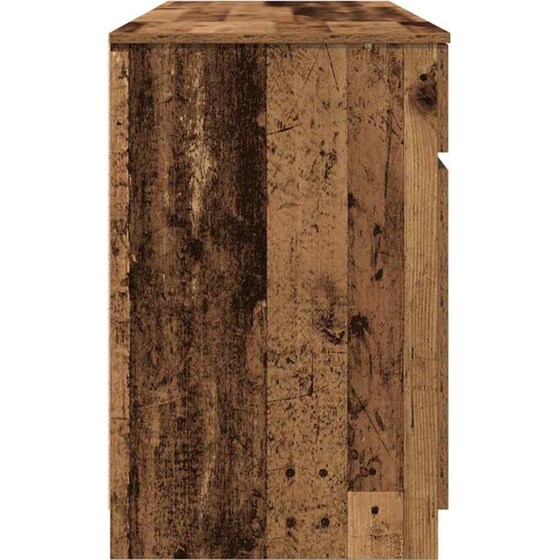 Γραφείο VidaXL από Επεξεργασμένο Ξύλο 140x49x76 cm - Παλιό Ξύλο image 5