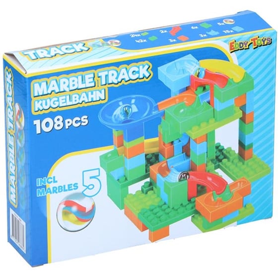 Σετ 108 Κομμάτια Με Τουβλάκια και Βόλους Eddy Toys image 1