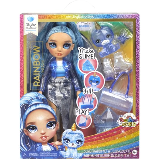 Rainbow High Κούκλα & Slime-Skyler (Blue) image 0