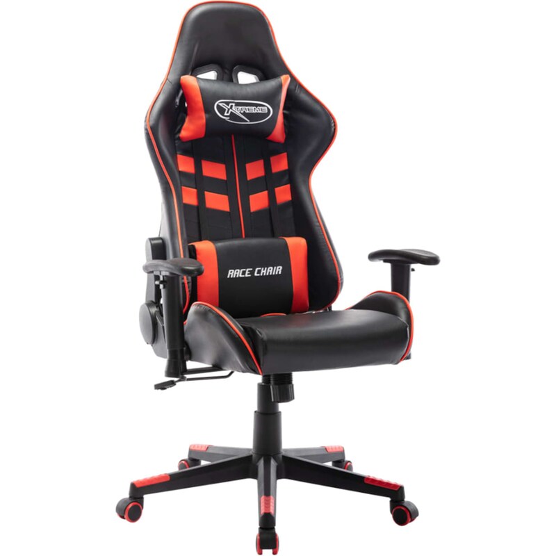 Καρέκλα Gaming VidaXL από Τεχνητό Δέρμα - Μαύρη/Κόκκινη