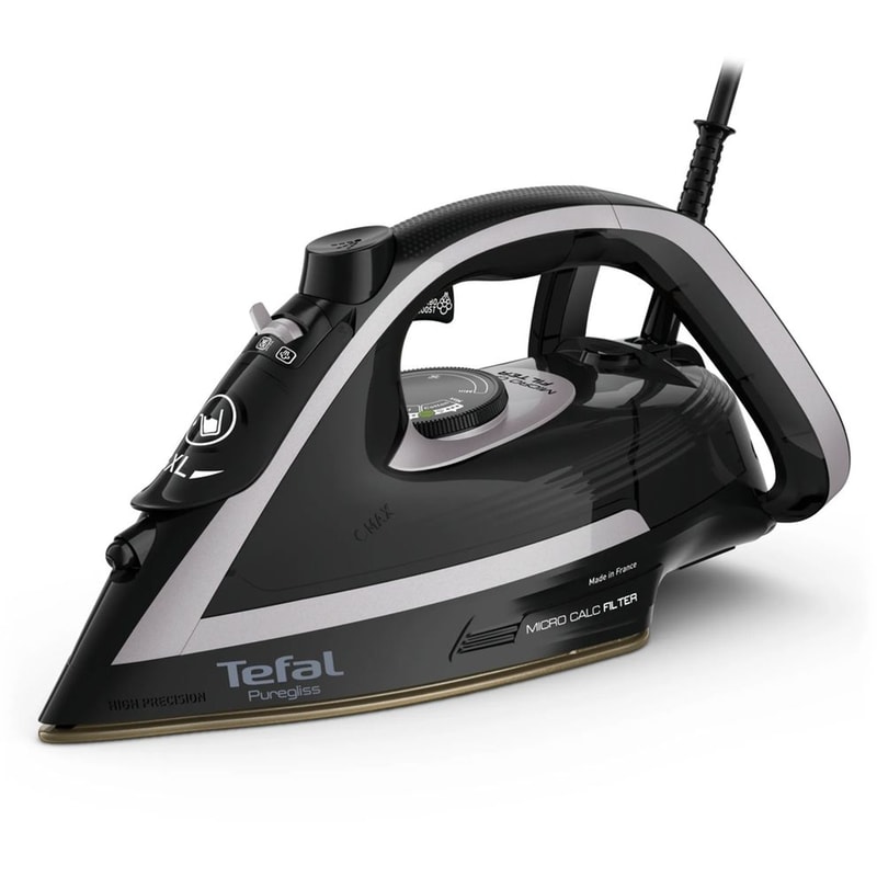 TEFAL Puregliss FV8062E0 3000 W Μαύρο-Γκρι Σίδερο Ατμού