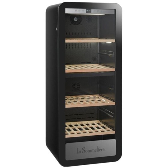 LA SOMMELIERE APOGEE145DZ για 143 Μπουκάλια με UV Προστασία Μαύρο Συντηρητής Κρασιών image 6