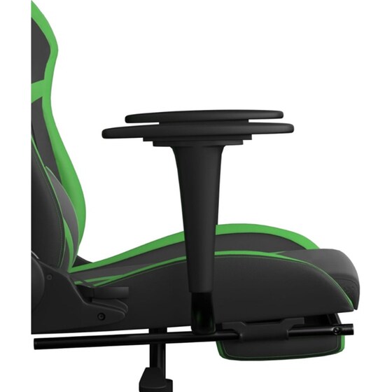 Καρέκλα Gaming VIDAXL 3143679 με Υποπόδιο από Τεχνητό Δέρμα - Μαύρο image 7