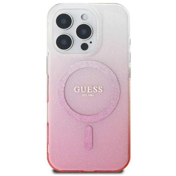 Θήκη Apple Iphone 16 Pro - Guess Glitter Gradient with Magsafe - Ροζ image 5