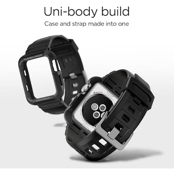 Λουράκι Spigen Rugged Armor Pro για Apple Watch 38/40/41mm - Μαύρο image 2