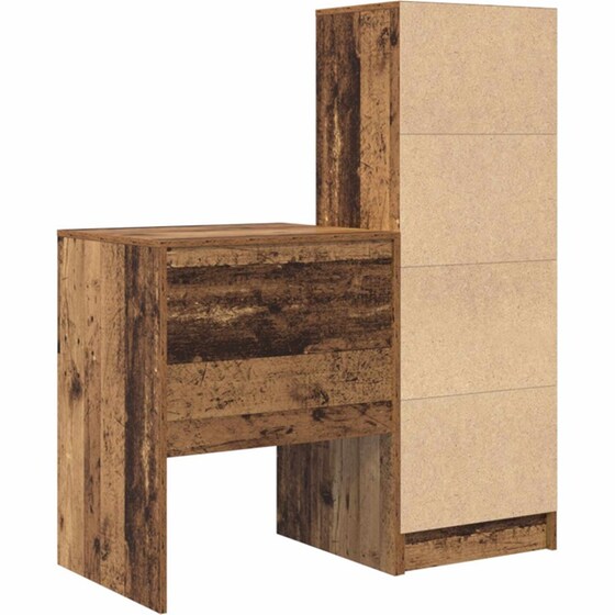 Γραφείο VidaXL 105,5x50x127 cm - Παλιό Ξύλο (2 τεμ.) image 5