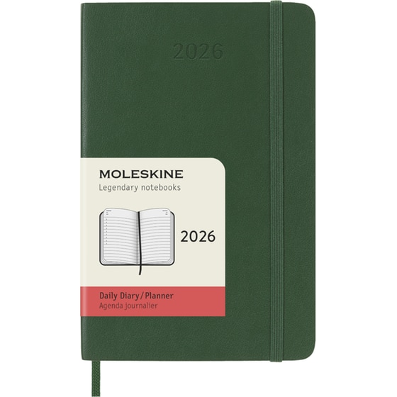 Ημερολόγιο Ημερήσιο Moleskine 2026 12Μ Pocket Myrtle Green Soft image 0