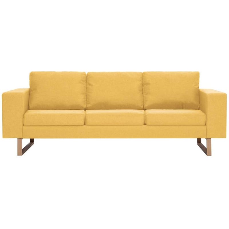 Τριθέσιος Καναπές VidaXL 200x82cm - Κίτρινο
