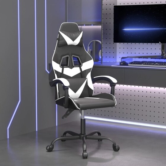 Καρέκλα Gaming VIDAXL 349548 από Τεχνητό Δέρμα - Μαύρο image 8